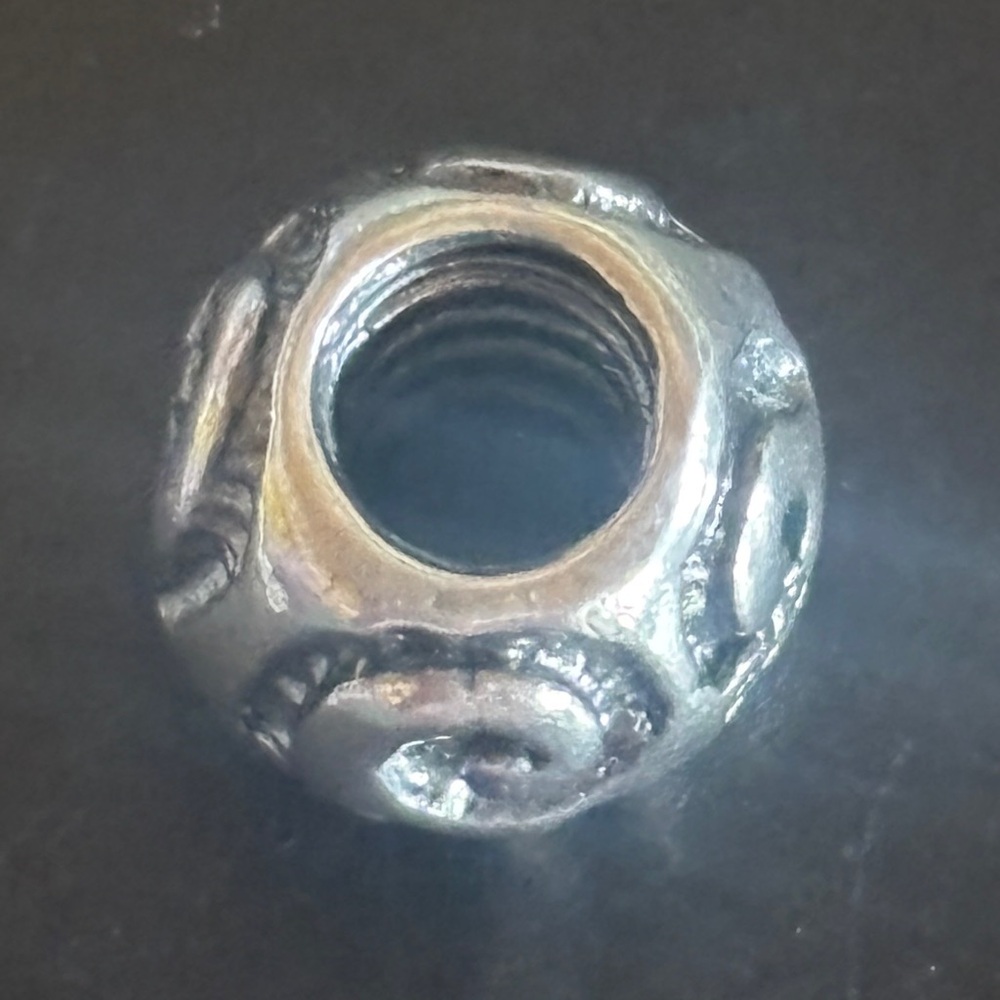 Sterling Silver Textured Bead